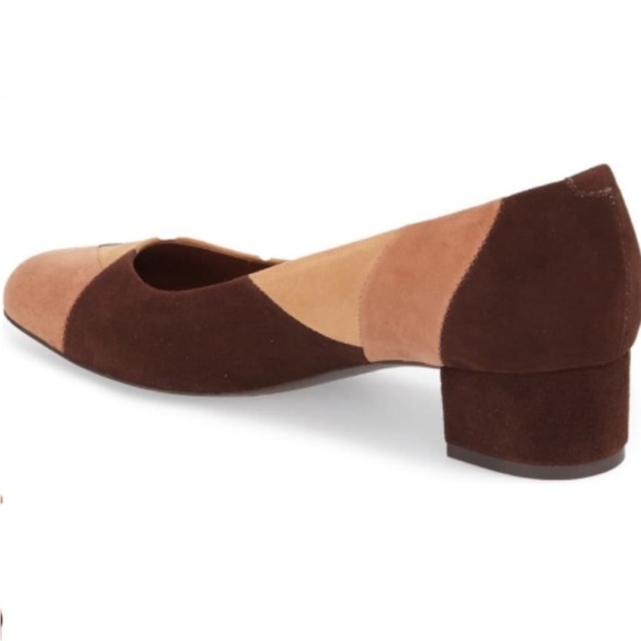 Bernardo New Roxanne Color Block Pump Brown Size 5 - Picture 2 of 9